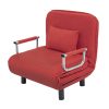 HLCBEMNN00027RL Thaibull รุ่น RL832-80 โซฟาเบด เตียงนอน โซฟานั่งและเตียงนอน Sofa bed 3IN1 ขนาด 190x75x25 cm. (สีแดง)