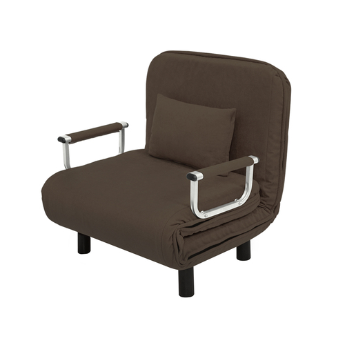 Getzhop โซฟาเบด เตียงนอน โซฟานั่งและเตียงนอน Sofa Bed (3IN1) Thaibull  รุ่น RL832-65 ขนาด (65x 192 x25 cm.) สีน้ำตาล