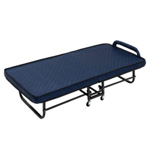 Thaibull เตียงนอนพับได้ พร้อมเบาะรองนอน เตียงเสริม Reinforce folding bed รุ่น LK-030 (มีล้อ)