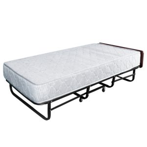 HLCBEMNN00130TL Getzhop เตียงสปริงพับได้ เตียงนอนเสริมโรงแรม เตียงเสริมพับเก็บได้ เบาะหนา 20 ซม. ขนาด 3ฟุต มีไม้หัวเตียง รุ่น LK-SP01
