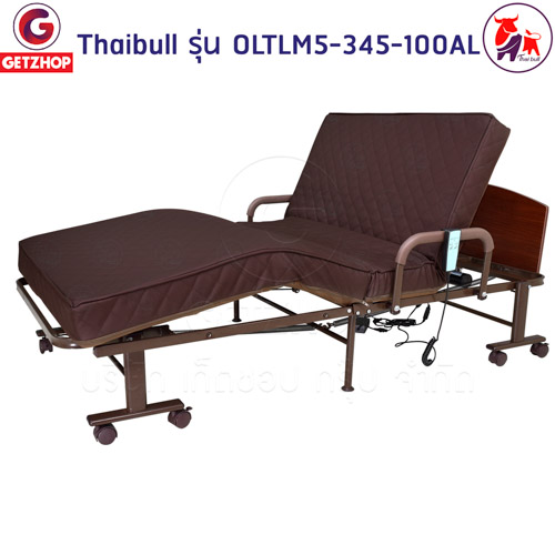 HLCBEMNN00174-5 Thaibull รุ่น OLTLM5-345-100AL เตียงไฟฟ้าปรับระดับได้ เตียงไฟฟ้า เตียงเสริมพร้อมรีโมท เตียงพับได้ (Latex)
