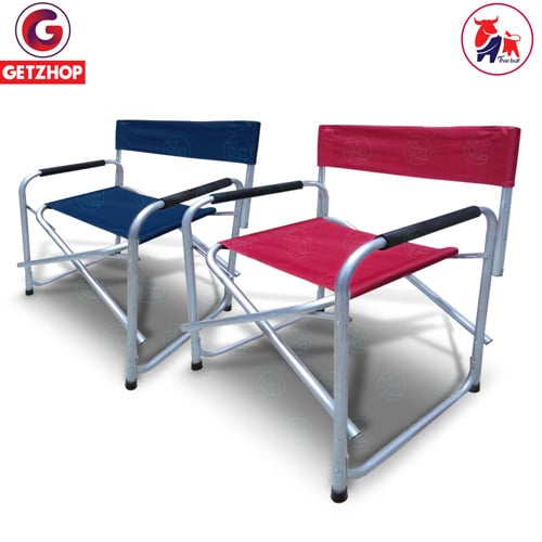 HLCCHMNN00014FD_4 Getzhop เก้าอี้ เก้าอี้สนามแบบพับได้ เก้าอี้ปิคนิค เก้าอี้สนาม เก้าอี้นั่งพับได้ (สีน้ำเงิน)