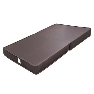 Thaibull ที่นอน เบาะเตียงนอนพับได้ เตียงหุ้มหนัง ขนาด 3 ฟุต หนา 4 นิ้ว รุ่น TNRMT4-90 (Brown)