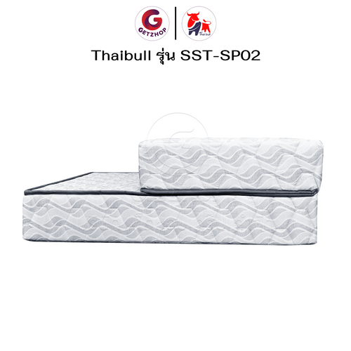 HLTSPCNN00002-5 Thaibull ที่นอนท็อปเปอร์ 2 พับ เบาะพับได้ ขนาด 3.5 ฟุต หนา 8.5 นิ้ว รุ่น SST-SP02 (สัมผัสนุ่มแน่น มีน้ำหนัก)